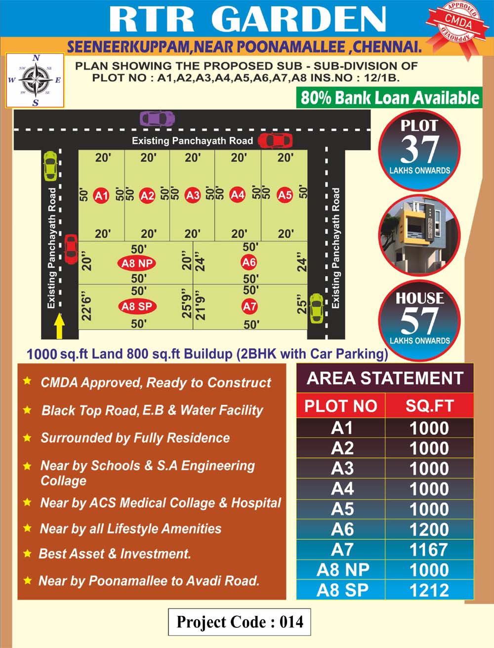 RTR Garden - Senneerkuppam in chennai Layout 1