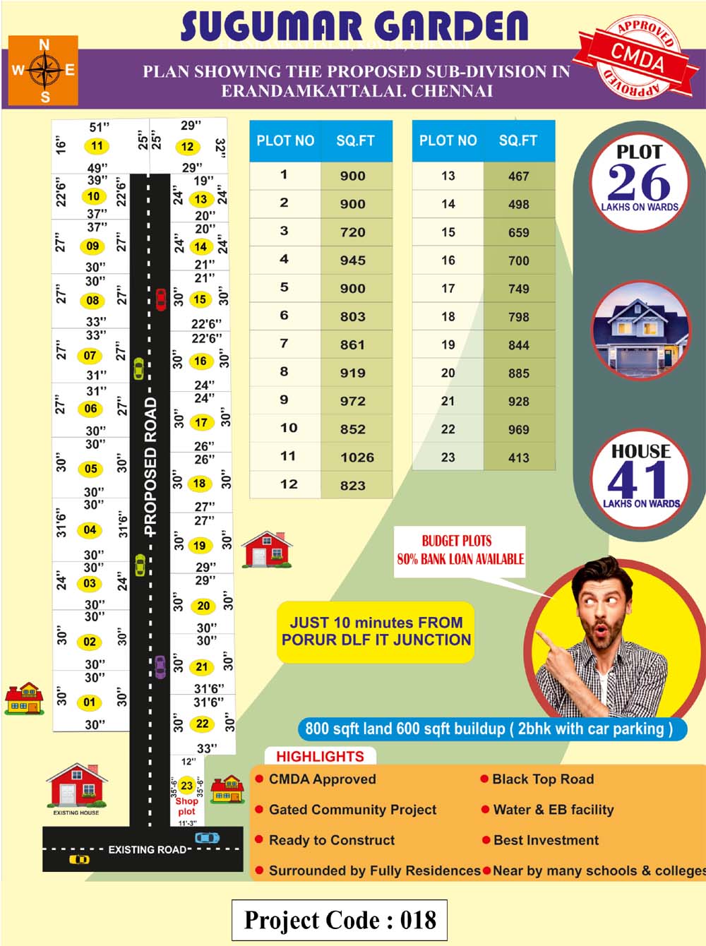 Sugumar Garden - Erandamkattalai in chennai Layout 1