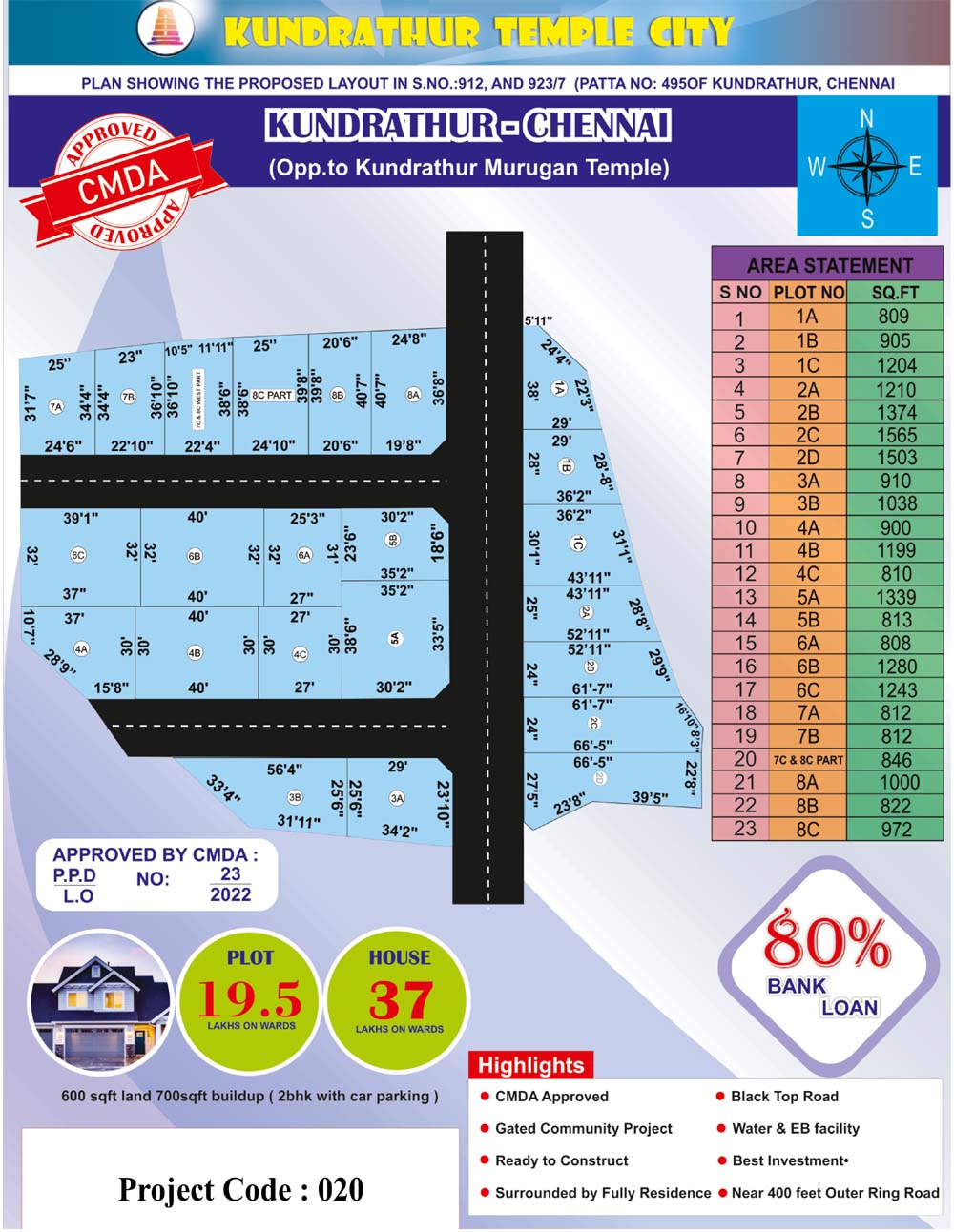 Kundrathur Temple City - Kundrathur in chennai Layout 1