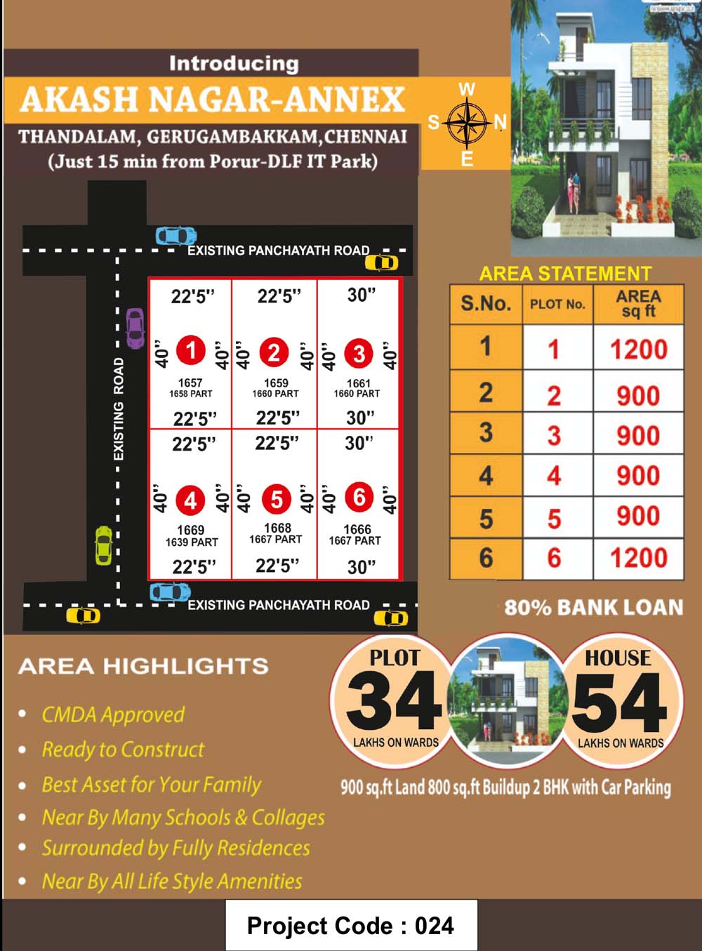 Akash Nagar Annex - Gerugambakkam in chennai Layout 1