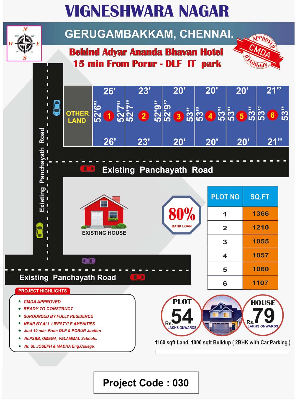 Vigneshwara Nagar - Gerugambakkam in chennai Layout 1