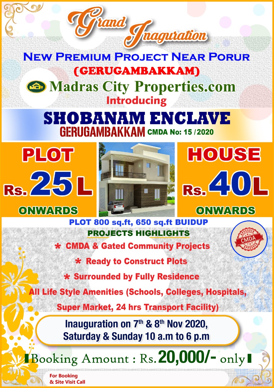 Shobanam Encnclave Gerugambakkam Layout 1