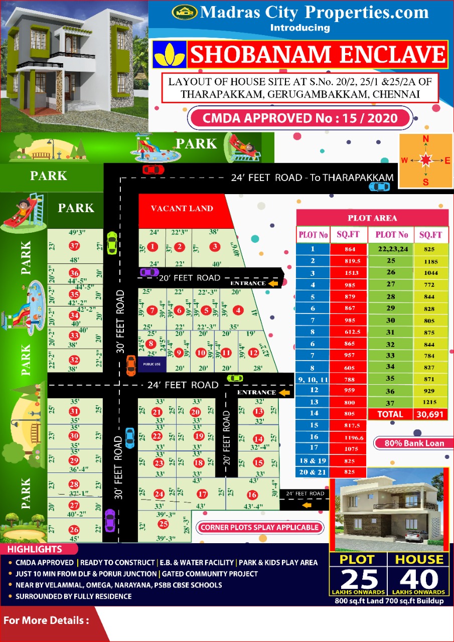 Shobanam Encnclave Gerugambakkam Layout 2